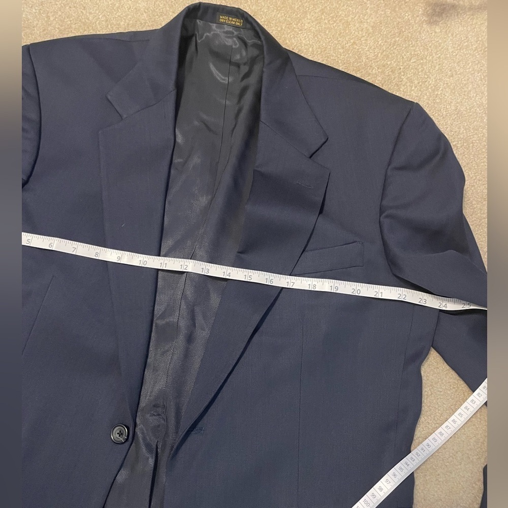 Oscar de la Renta 100% wool men’s suit jacket size 43L - Picture 9 of 9